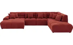 Goossens excellent u bank kubus rood stof - 8252731-goossens-excellent-kubus-bank-stof-rood-01