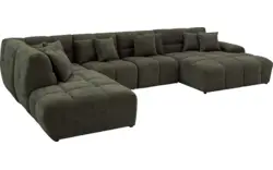Goossens excellent u bank kubus groen stof - 8252738-gespiegeld-02