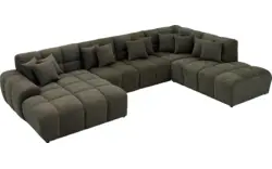 Goossens excellent u bank kubus groen stof - 8252738-goossens-excellent-kubus-bank-stof-groen-01