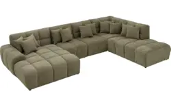 Goossens excellent u bank kubus groen stof - 8252739-goossens-excellent-kubus-bank-stof-groen-01