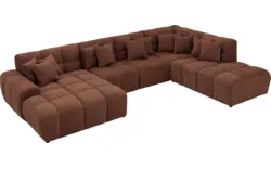 Goossens excellent u bank kubus bruin stof - 8252742-goossens-excellent-kubus-bank-stof-bruin-01