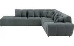 Goossens excellent hoeksalon kubus groen stof - 8252750-gespiegeld-02