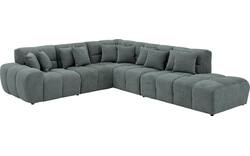 Goossens excellent hoeksalon kubus groen stof - 8252750-goossens-excellent-kubus-bank-stof-groen-01