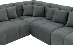 Goossens excellent hoeksalon kubus groen stof - 8252750-goossens-excellent-kubus-bank-stof-groen-01
