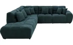 Goossens excellent hoeksalon kubus groen stof - 8252753-gespiegeld-02