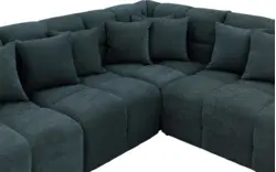 Goossens excellent hoeksalon kubus groen stof - 8252753-gespiegeld-02