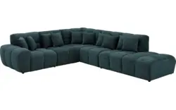 Goossens excellent hoeksalon kubus groen stof - 8252753-goossens-excellent-kubus-bank-stof-groen-01