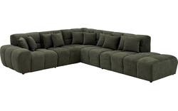 Goossens excellent hoeksalon kubus groen stof - 8252754-goossens-excellent-kubus-bank-stof-groen-01