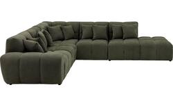 Goossens excellent hoeksalon kubus groen stof - 8252754-goossens-excellent-kubus-bank-stof-groen-01