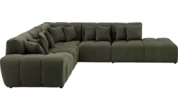 Goossens excellent hoeksalon kubus groen stof - 8252754-goossens-excellent-kubus-bank-stof-groen-01