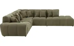 Goossens excellent hoeksalon kubus groen stof - 8252755-goossens-excellent-kubus-bank-stof-groen-01