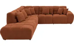 Goossens excellent hoeksalon kubus bruin stof - 8252757-gespiegeld-02