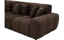 Goossens excellent hoeksalon kubus bruin stof - 8252759-gespiegeld-02