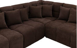 Goossens excellent hoeksalon kubus bruin stof - 8252759-gespiegeld-02