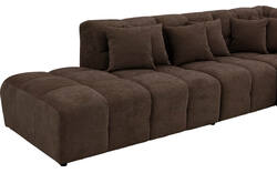 Goossens excellent hoeksalon kubus bruin stof - 8252759-gespiegeld-02