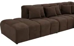 Goossens excellent hoeksalon kubus bruin stof - 8252759-gespiegeld-02