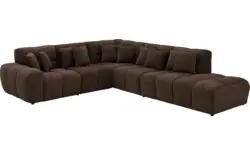 Goossens excellent hoeksalon kubus bruin stof - 8252759-goossens-excellent-kubus-bank-stof-bruin-01