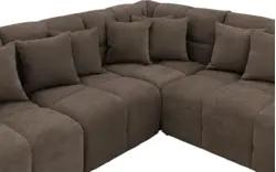 Goossens excellent hoeksalon kubus bruin stof - 8252760-gespiegeld-02