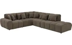 Goossens excellent hoeksalon kubus bruin stof - 8252760-goossens-excellent-kubus-bank-stof-bruin-01