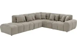 Goossens excellent hoeksalon kubus bruin stof - 8252761-gespiegeld-02