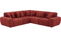 Goossens excellent hoeksalon kubus rood stof - 8252763-goossens-excellent-kubus-bank-stof-rood-01