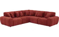 Goossens excellent hoeksalon kubus rood stof - 8252763-goossens-excellent-kubus-bank-stof-rood-01