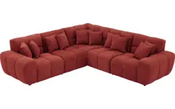 Goossens excellent hoeksalon kubus rood stof - 8252763-goossens-excellent-kubus-bank-stof-rood-01