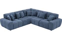 Goossens excellent hoeksalon kubus blauw stof - 8252764-goossens-excellent-kubus-bank-stof-blauw-01