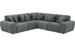 Goossens excellent hoeksalon kubus groen stof - 8252766-goossens-excellent-kubus-bank-stof-groen-01