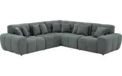 Goossens excellent hoeksalon kubus groen stof - 8252766-goossens-excellent-kubus-bank-stof-groen-01