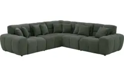 Goossens excellent hoeksalon kubus groen stof - 8252768-goossens-excellent-kubus-bank-stof-groen-01