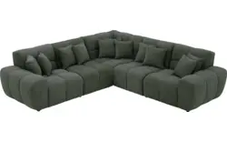 Goossens excellent hoeksalon kubus groen stof - 8252768-goossens-excellent-kubus-bank-stof-groen-01