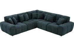 Goossens excellent hoeksalon kubus groen stof - 8252769-goossens-excellent-kubus-bank-stof-groen-01