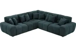 Goossens excellent hoeksalon kubus groen stof - 8252769-goossens-excellent-kubus-bank-stof-groen-01