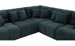 Goossens excellent hoeksalon kubus groen stof - 8252769-goossens-excellent-kubus-bank-stof-groen-01