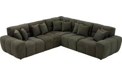 Goossens excellent hoeksalon kubus groen stof - 8252770-goossens-excellent-kubus-bank-stof-groen-01