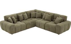 Goossens excellent hoeksalon kubus groen stof - 8252771-goossens-excellent-kubus-bank-stof-groen-01