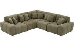 Goossens excellent hoeksalon kubus groen stof - 8252771-goossens-excellent-kubus-bank-stof-groen-01