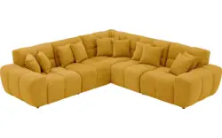 Goossens excellent hoeksalon kubus geel stof - 8252772-goossens-excellent-kubus-bank-stof-geel-01