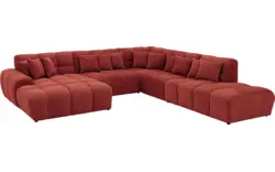 Goossens excellent u bank kubus rood stof - 8252779-goossens-excellent-kubus-bank-stof-rood-01