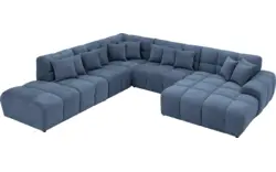 Goossens excellent u bank kubus blauw stof - 8252780-gespiegeld-02