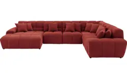 Goossens excellent u bank kubus rood stof - 8252849-goossens-excellent-kubus-bank-stof-rood-01