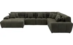 Goossens excellent u bank kubus groen stof - 8252856-goossens-excellent-kubus-bank-stof-groen-01