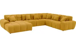Goossens excellent u bank kubus geel stof - 8252858-goossens-excellent-kubus-bank-stof-geel-01