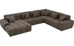 Goossens excellent u bank kubus bruin stof - 8252862-goossens-excellent-kubus-bank-stof-bruin-01