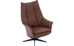 Goossens excellent relaxstoel richard bruin leer - 8252868-goossens-excellent-richard-fauteuil-leer-01