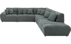 Goossens excellent hoeksalon kubus groen stof - 8252874-goossens-excellent-kubus-bank-stof-groen-01