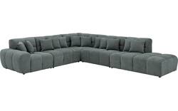 Goossens excellent hoeksalon kubus groen stof - 8252874-goossens-excellent-kubus-bank-stof-groen-02