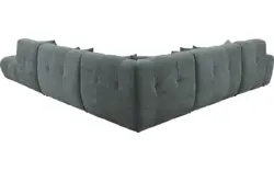 Goossens excellent hoeksalon kubus groen stof - 8252874-goossens-excellent-kubus-bank-stof-groen-01