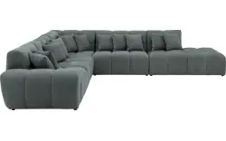 Goossens excellent hoeksalon kubus groen stof - 8252874-goossens-excellent-kubus-bank-stof-groen-01